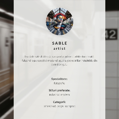 Impression sur toile Train pont moderne chat bleu ciel