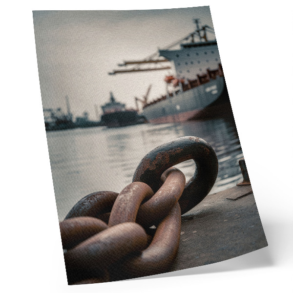 Décoration murale Le charme du port, les navires, l'atmosphère industrielle
