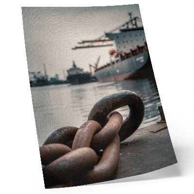 Décoration murale Le charme du port, les navires, l'atmosphère industrielle