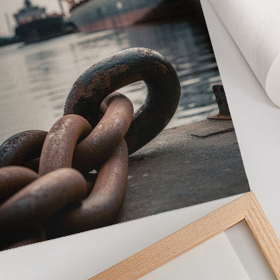 Décoration murale Le charme du port, les navires, l'atmosphère industrielle