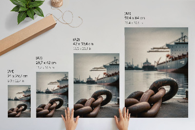 Décoration murale Le charme du port, les navires, l'atmosphère industrielle