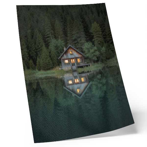 Affiche décorative reflet de la nature dans le refuge de montagne
