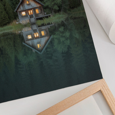 Affiche décorative reflet de la nature dans le refuge de montagne