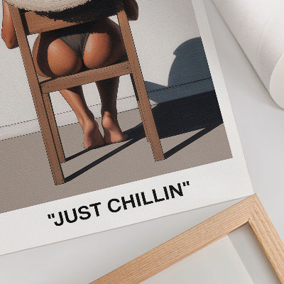 Impression sur toile Chapeau au design minimaliste pour une ambiance relaxante