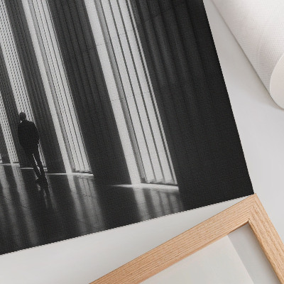 Décoration murale Lumière spatiale à motifs géométriques noirs et blancs