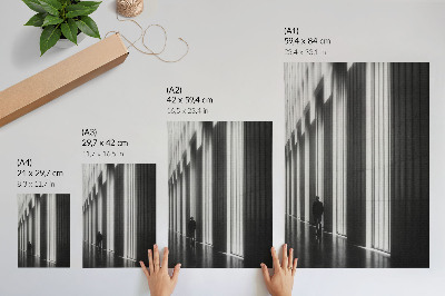 Décoration murale Lumière spatiale à motifs géométriques noirs et blancs