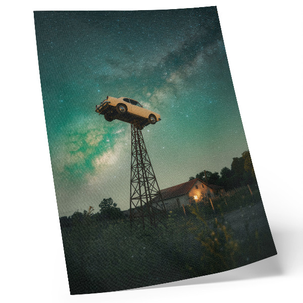 Affiche décorative Voiture aérienne spectaculaire sur la tour