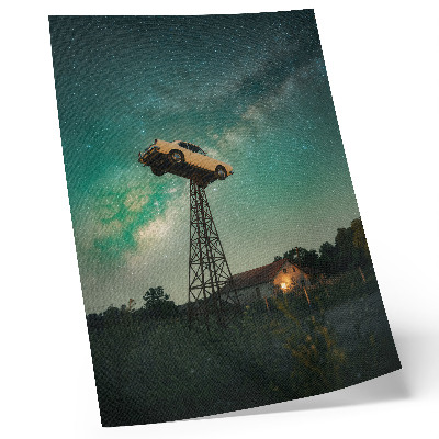 Affiche décorative Voiture aérienne spectaculaire sur la tour