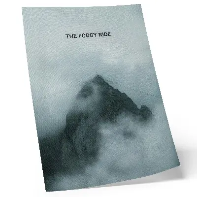 Impression sur toile ambiance de montagne mystique monochrome pour une atmosphère paisible
