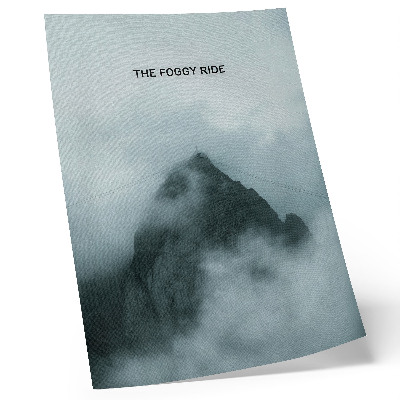 Impression sur toile Ambiance mystique monochrome de montagne, paix