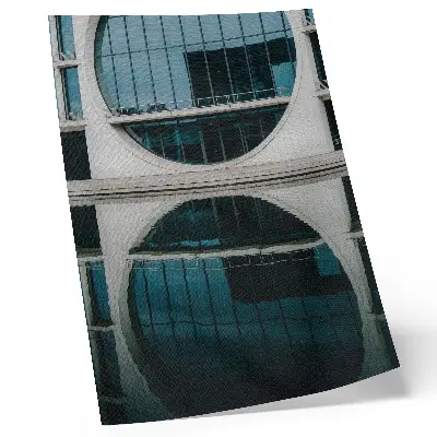 Affiche décorative reflet d'architecture moderne dans le verre