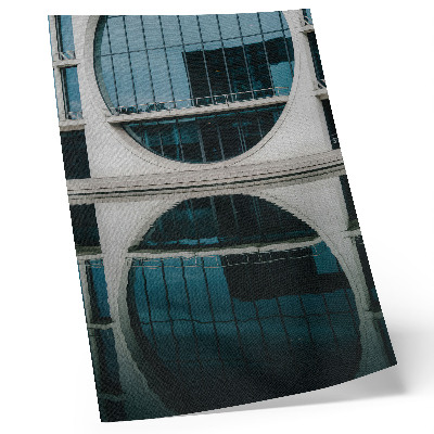 Affiche décorative reflet du verre de l'architecture moderne du bâtiment