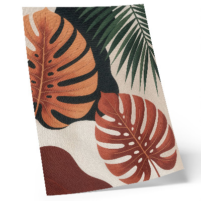 Affiche décorative Feuilles tropicales, couleurs vives, modernité