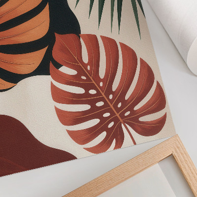 Affiche décorative Feuilles tropicales, couleurs vives, modernité