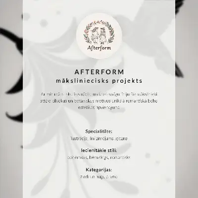 Affiche décorative femme avec un pot de fleurs au style minimaliste et paisible