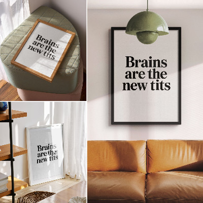 Affiche décorative Motif typographique contrastant avec un message inspirant