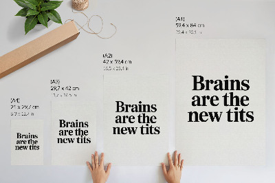 Affiche décorative Motif typographique contrastant avec un message inspirant