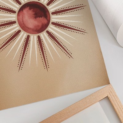 Impression sur toile Style bohème, soleil radieux, tons chauds