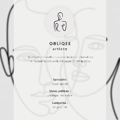 Impression sur toile Des lignes subtiles, une élégance harmonieuse