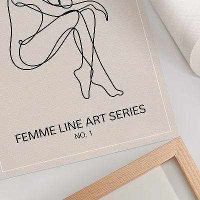Impression sur toile Des lignes subtiles, une élégance harmonieuse
