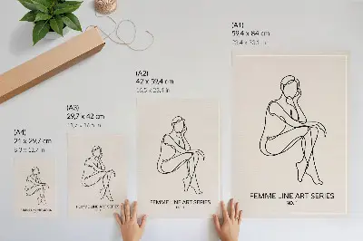 Impression sur toile des lignes subtiles et une élégance harmonieuse
