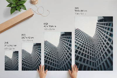 Affiche décorative lignes verticales de l'architecture moderne