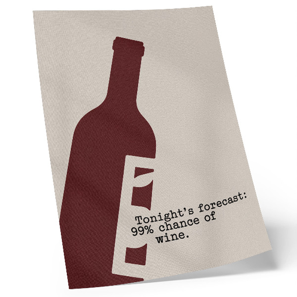 Affiche décorative Graphismes minimalistes dans des tons bordeaux