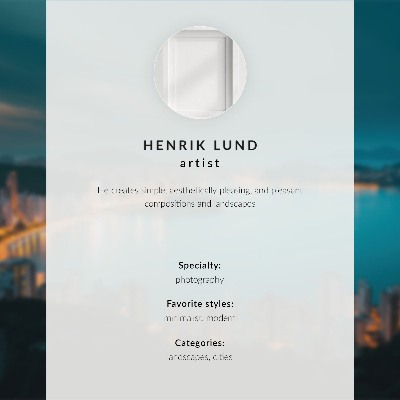 Décoration murale Un tableau blanc sur fond de ciel bleu