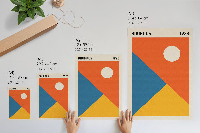 Affiche décorative Formes géométriques, couleurs intenses, ambiance moderne