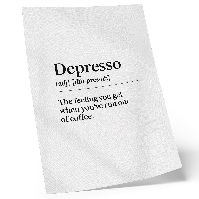 Affiche décorative Définition de Depresso