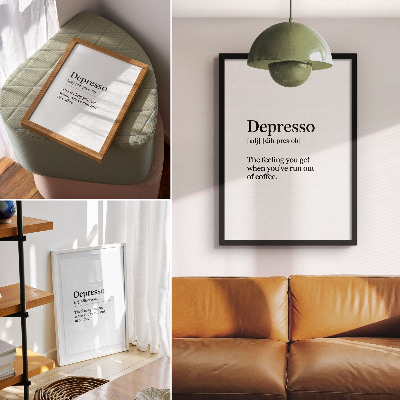 Affiche décorative Définition de Depresso