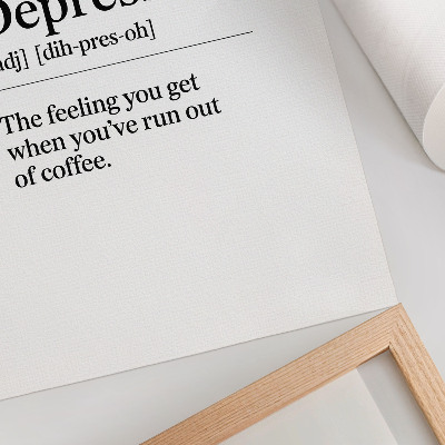 Affiche décorative Définition de Depresso