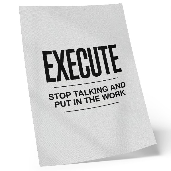 Affiche décorative Une inscription motivante dans une approche minimaliste