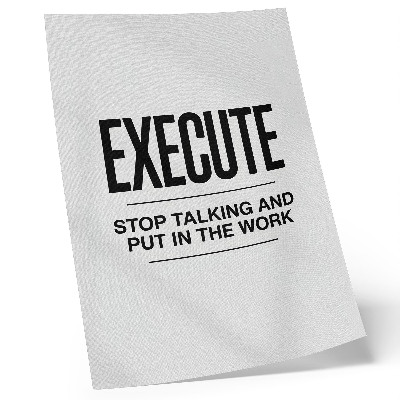 Affiche décorative Une inscription motivante dans une approche minimaliste