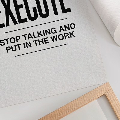 Affiche décorative Une inscription motivante dans une approche minimaliste