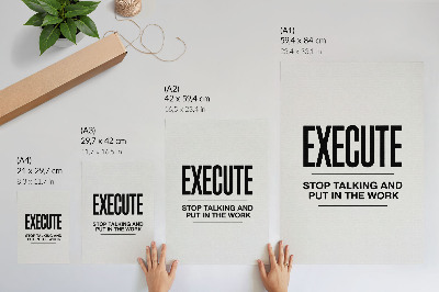Affiche décorative Une inscription motivante dans une approche minimaliste