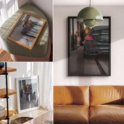 Décoration murale Une voiture élégante dans un espace urbain