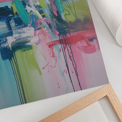 Impression sur toile Couleurs intenses, énergie, abstraction