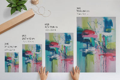 Impression sur toile Couleurs intenses, énergie, abstraction