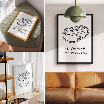 Affiche décorative Une illustration minimaliste pleine d'humour