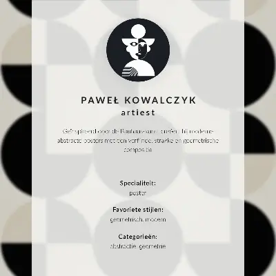 Affiche décorative au design géométrique minimaliste et moderne