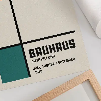 Affiche décorative au design géométrique minimaliste et moderne