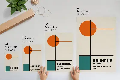 Affiche décorative au design géométrique minimaliste et moderne