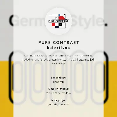 Décoration murale au style Bauhaus caractérisé par une simplicité géométrique