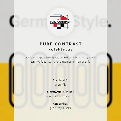 Décoration murale au style Bauhaus caractérisé par une simplicité géométrique
