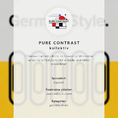 Décoration murale au style Bauhaus caractérisé par une simplicité géométrique