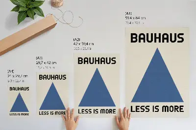 Décoration murale au style Bauhaus caractérisé par une simplicité géométrique