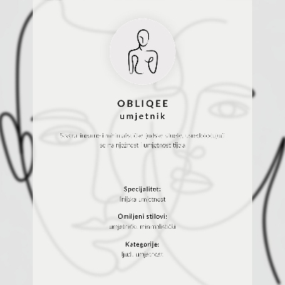 Décoration murale Composition minimaliste élégante mettant en scène une femme.