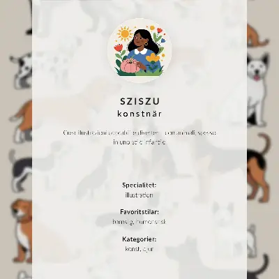 Décoration murale représentant des chiens colorés, pleins de joie et de diversité