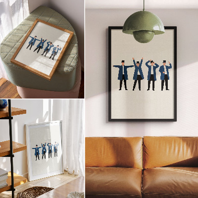 Impression sur toile Personnages modernes de style scandinave